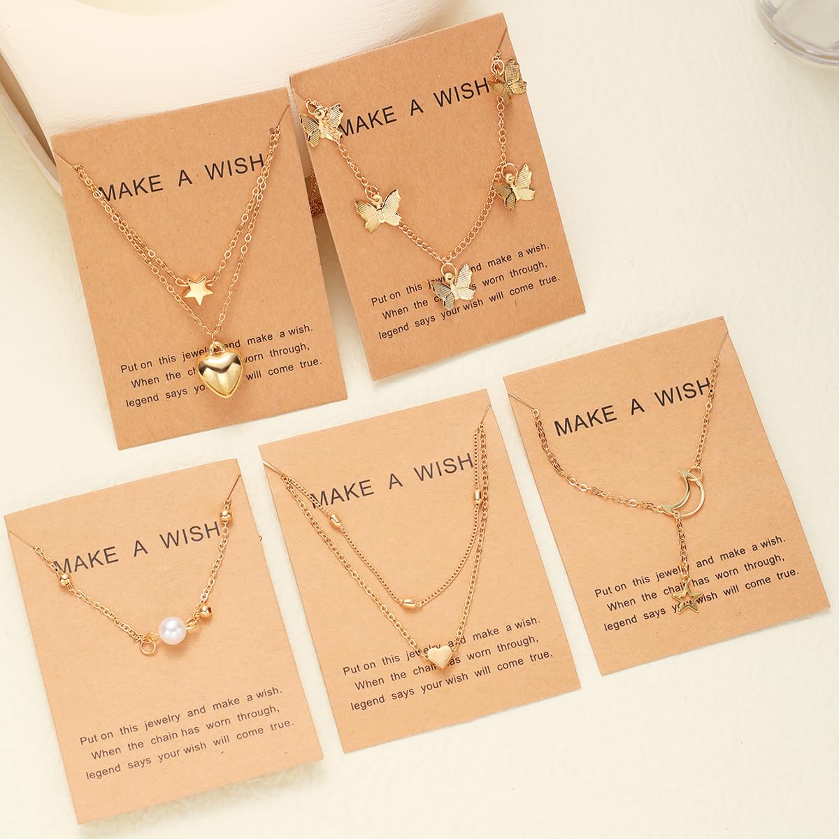 Elegant Heart and Butterfly Necklace Collection