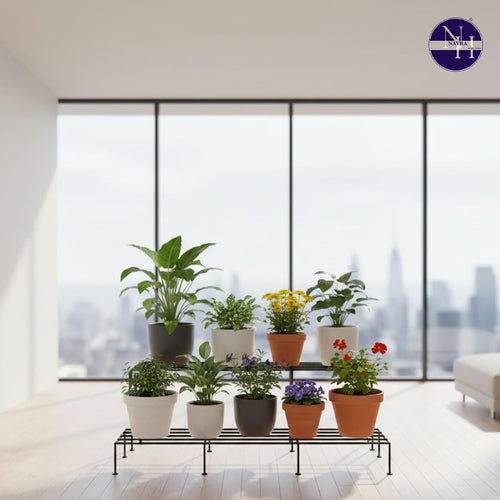 Elevated Plant Stand for Indoor and Outdoor Decor