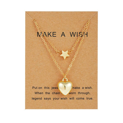Elegant Heart and Butterfly Necklace Collection