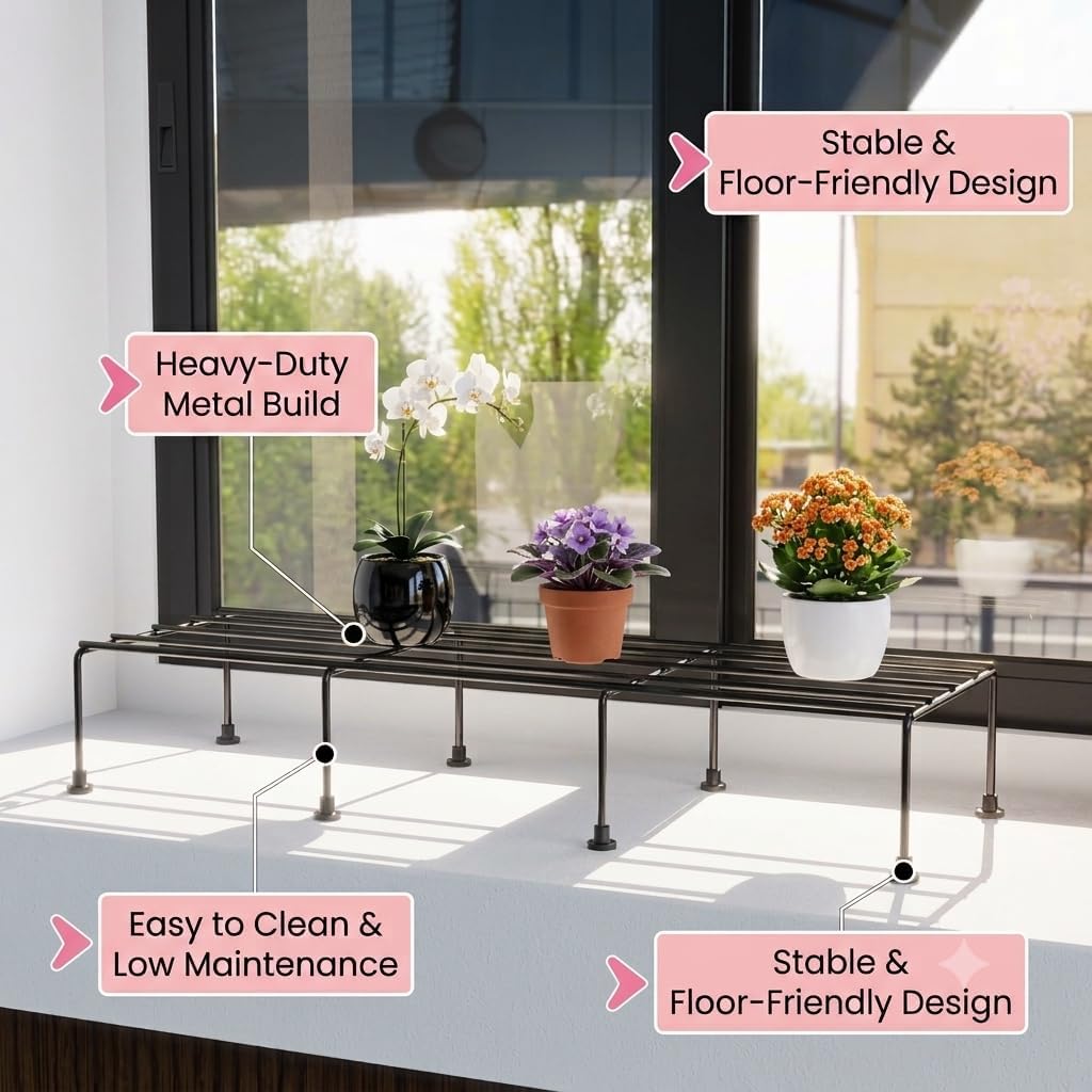 Elevated Plant Stand for Indoor and Outdoor Decor