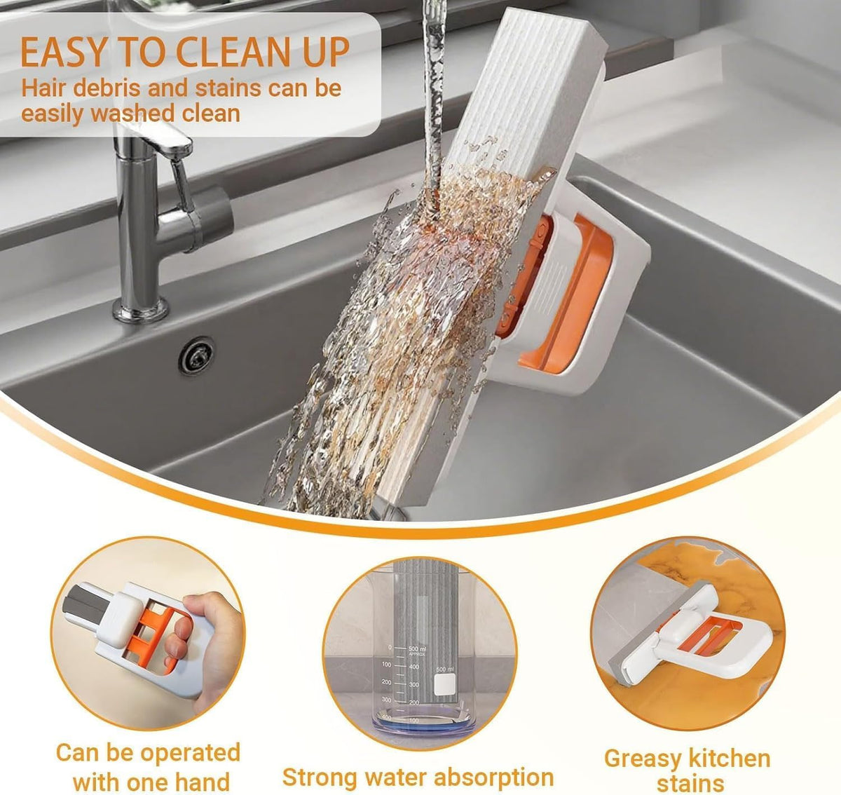 SmartClean Portable Mini Sponge Mop