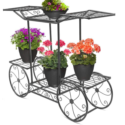 European-Style Wrought Iron Plant Stand