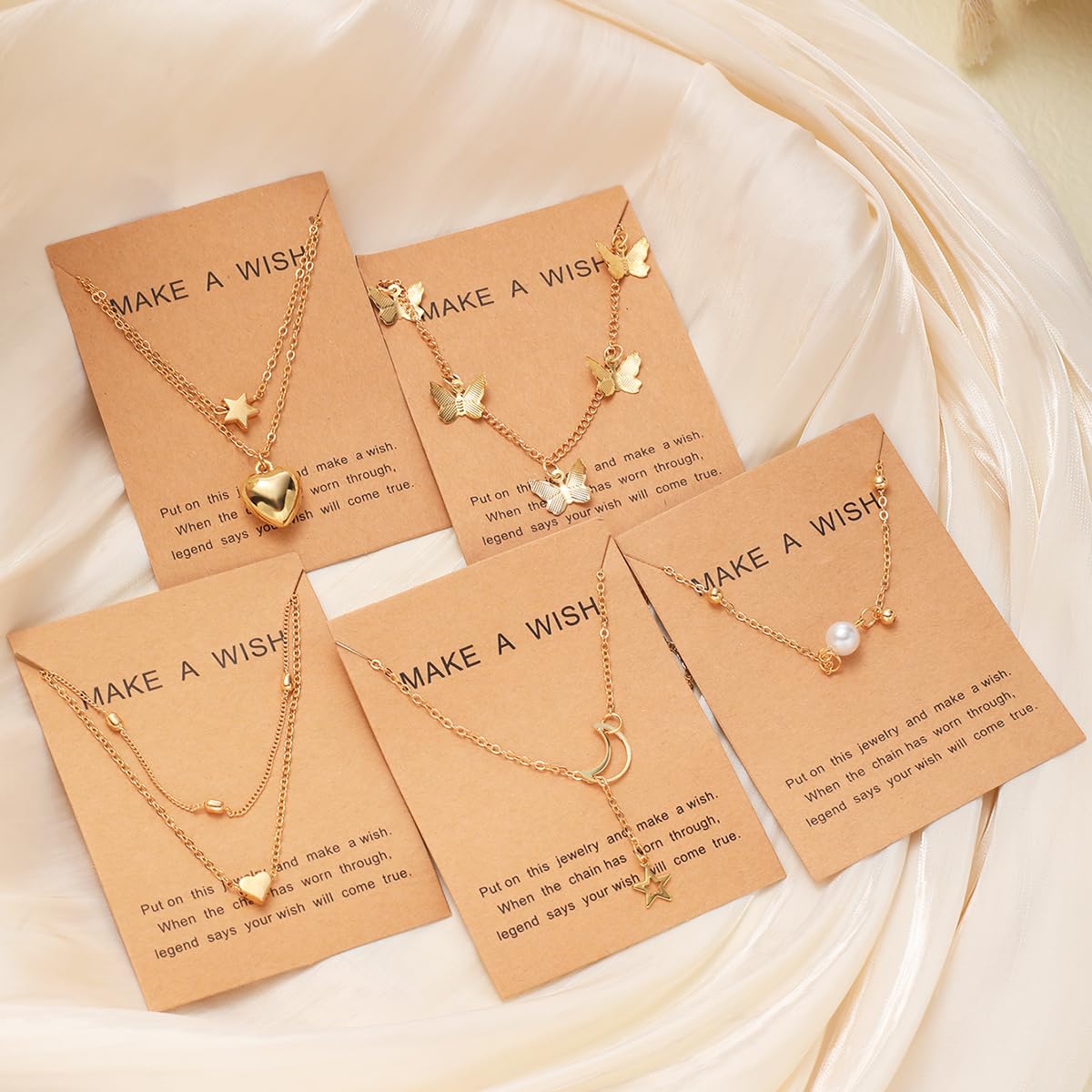 Elegant Heart and Butterfly Necklace Collection