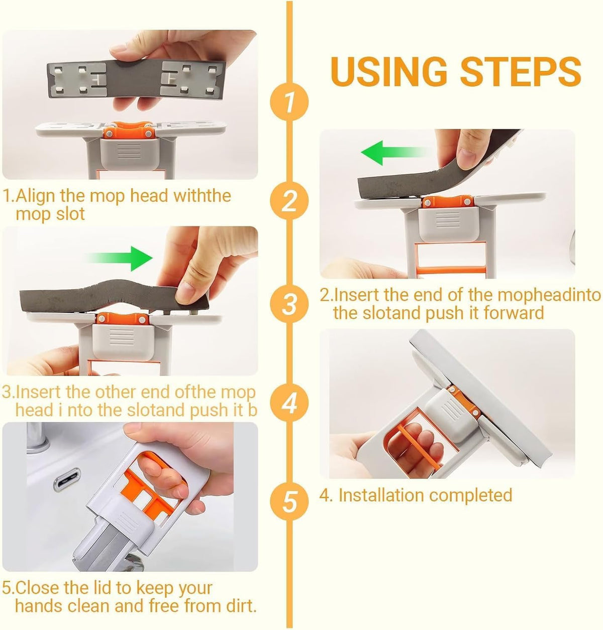 SmartClean Portable Mini Sponge Mop