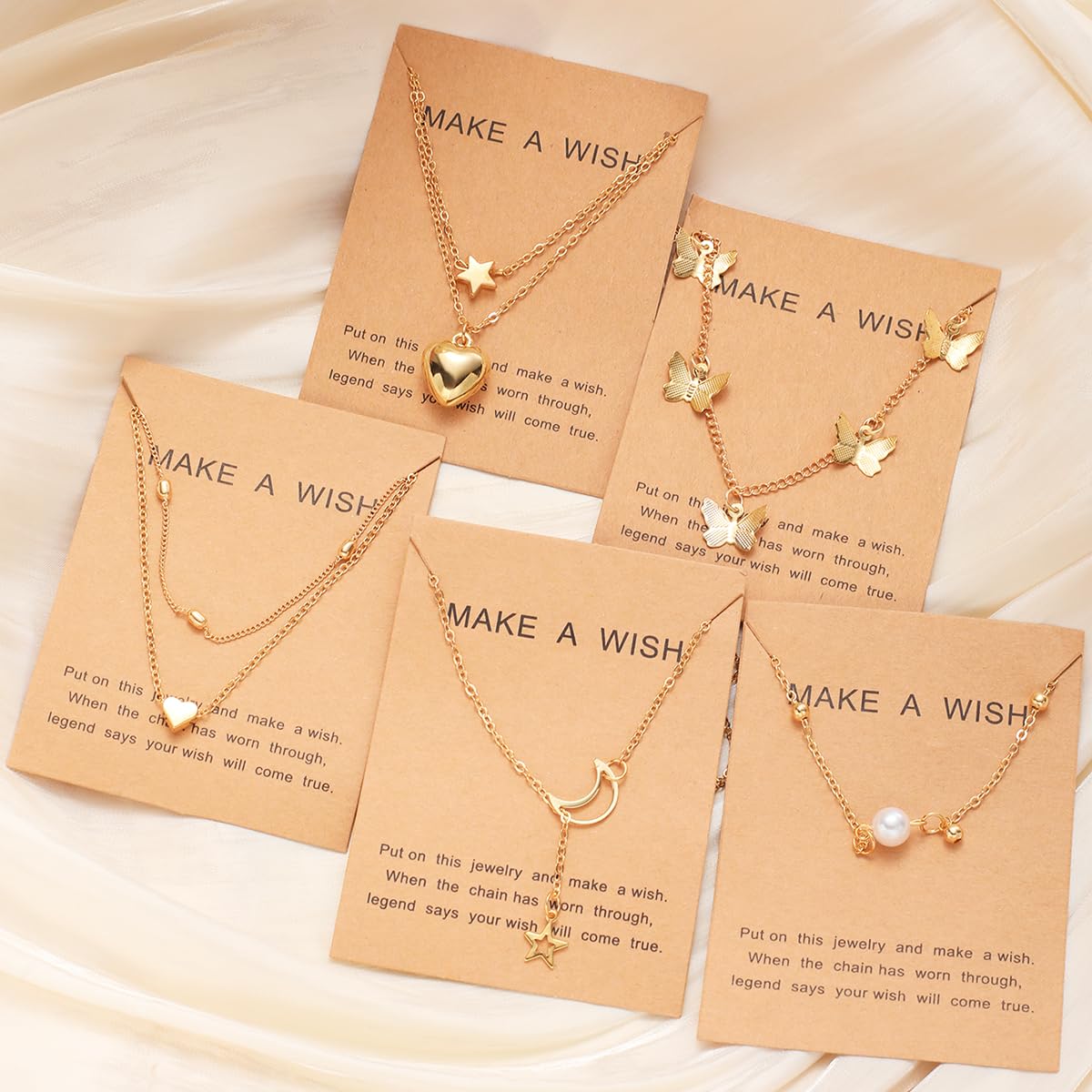 Elegant Heart and Butterfly Necklace Collection