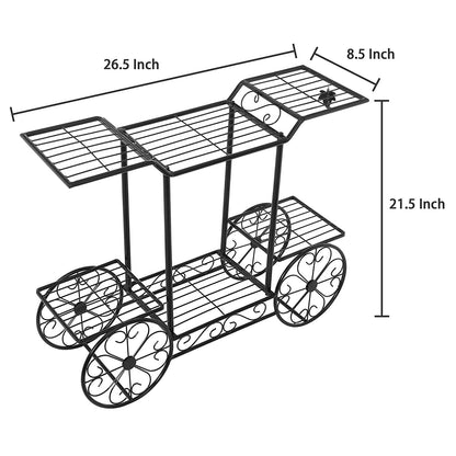 European-Style Wrought Iron Plant Stand