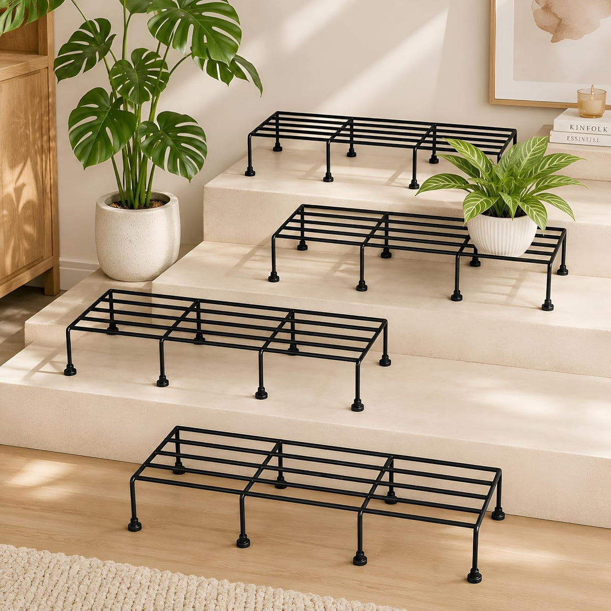 Elevated Plant Stand for Indoor and Outdoor Decor