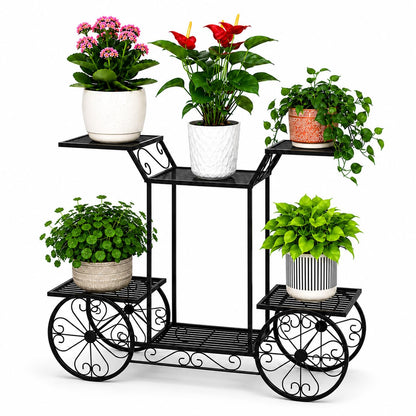 European-Style Wrought Iron Plant Stand