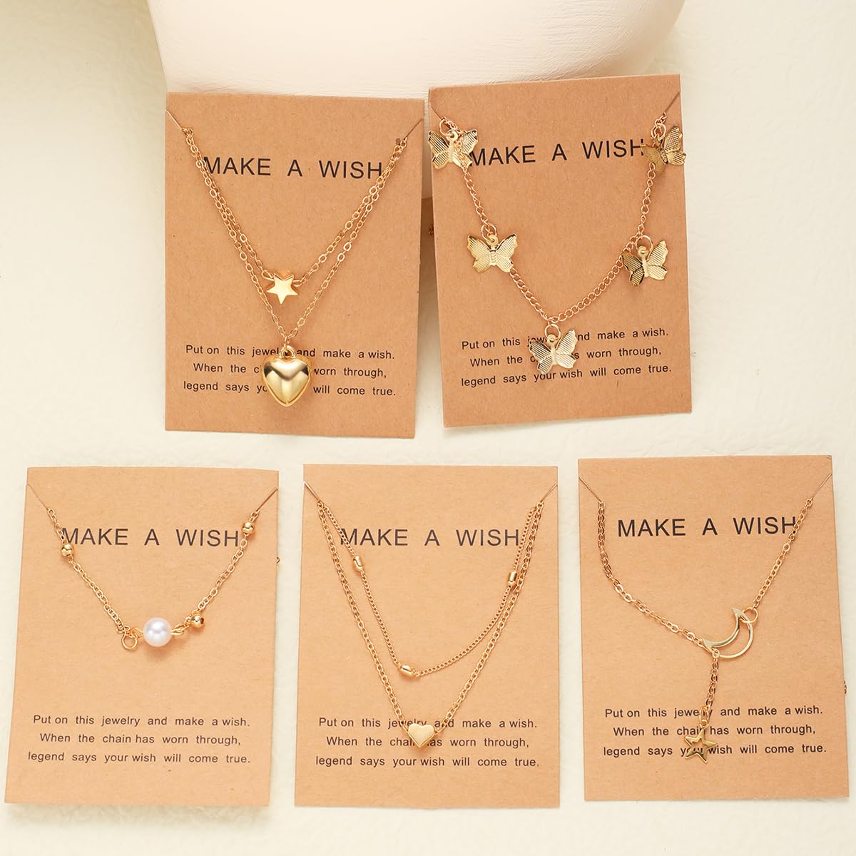 Elegant Heart and Butterfly Necklace Collection