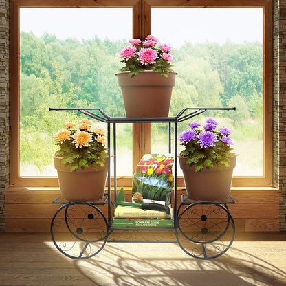 European-Style Wrought Iron Plant Stand